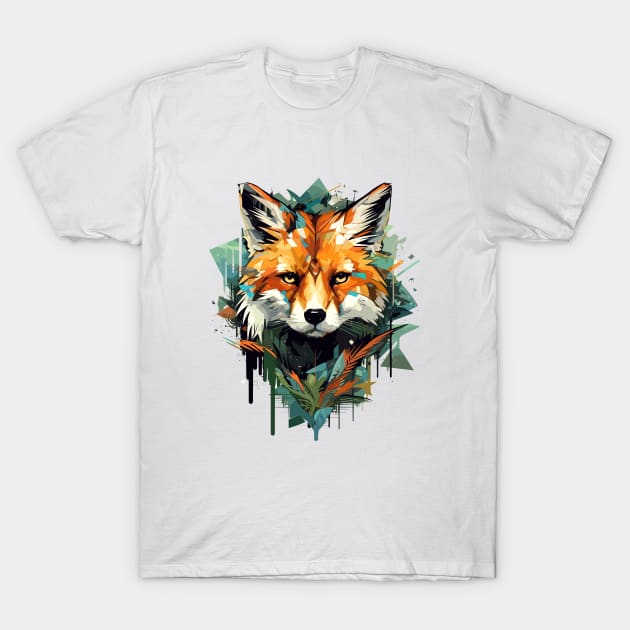 Red Fox Animal World Predator Wild Nature Wilderness T-Shirt by Cubebox